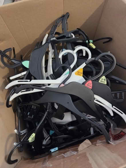 Photo of free Box of small coat hangers (En7) #1