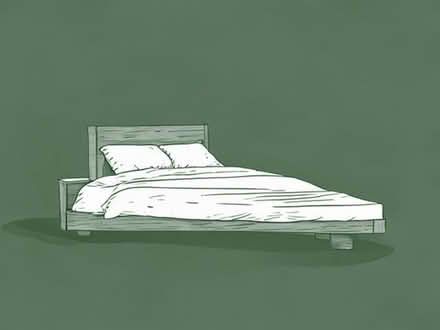 Photo of Wooden double bed frame (North Road BA2) #1