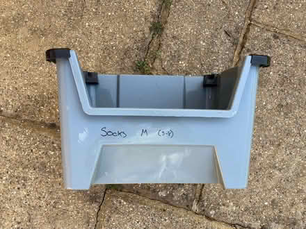 Photo of free big open fronted stacking bin (Theale RG7) #2