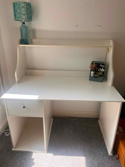 Photo of free Lovely white Ikea desk (L19) #1