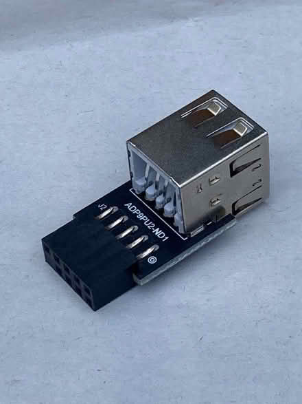 Photo of free 10 pin header to twin USB-A converter (Queen Edith's Ward CB1) #1
