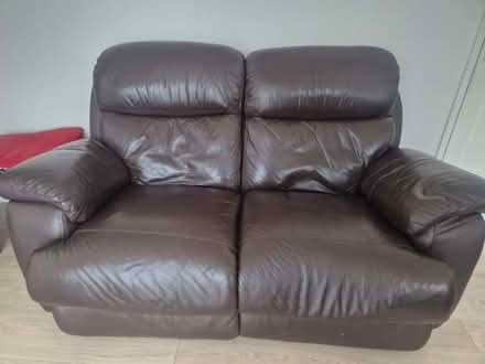 Photo of free Brown Leather Electric Recliner Sofas (Hathern LE11) #3