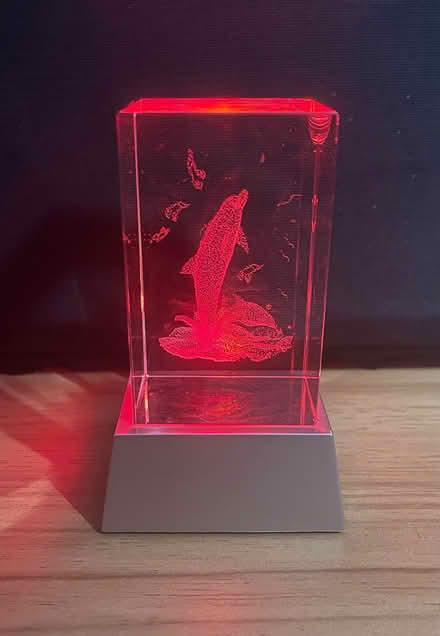 Photo of free Colour changing glass dolphin ornament (Chorley PR6) #3