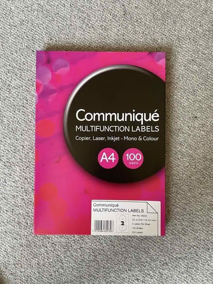 Photo of free CD or DVD labels (Headington, Oxford OX3) #1