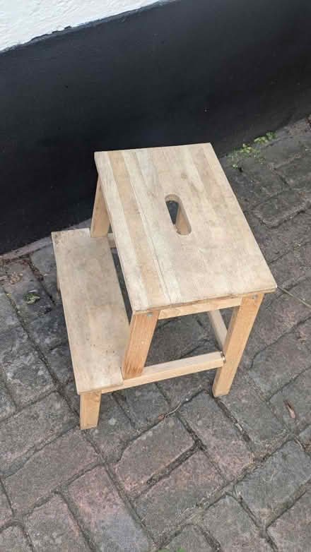 Photo of free Wooden stool (think old IKEA) (South Croydon) #3