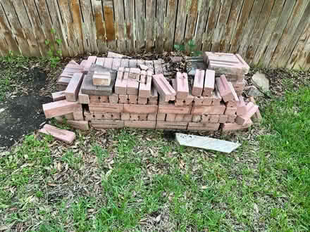 Photo of free 150 pink bricks (Cedar Park) #1