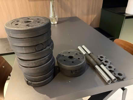 Photo of free Set of weights (good condition) (Deptford) #1
