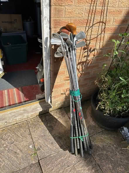 Photo of free Many golf clubs: drivers, irons & a thing to pick up balls. (Sileby LE12) #1