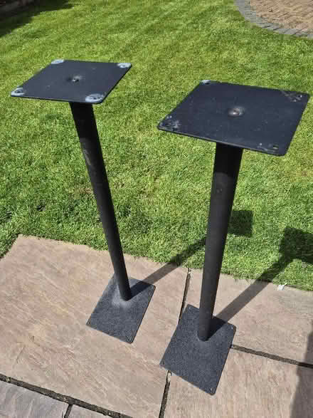 Photo of free Pair of metal speaker stands (Ellenbrook M28) #1