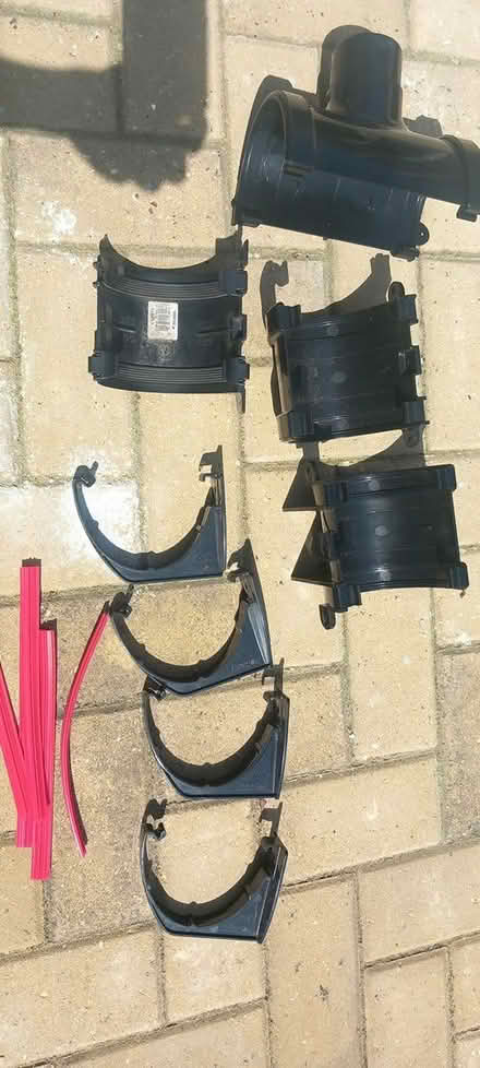 Photo of free pvc guttering brackets & connectors (Plumstead Common SE18) #1