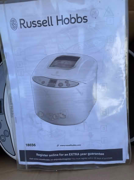 Photo of free Bread maker - Russell Hobbs -working ng (Kings Heath B13) #1