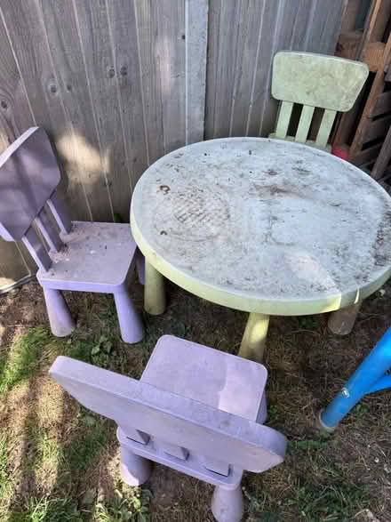 Photo of free Ikea kids table and chairs (RG40 Finchampstead) #1