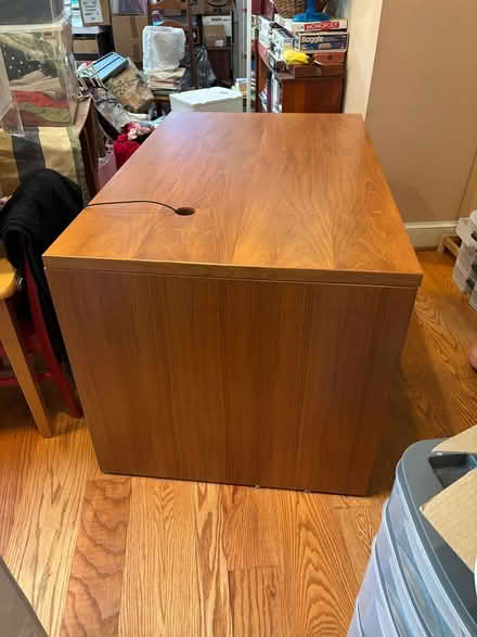 Photo of free Solid wood desk, 48” x 30” (Tenleytown) #1
