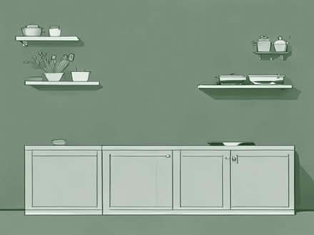 Photo of Kitchen Wall Cupboards. (Crook DL15) #1