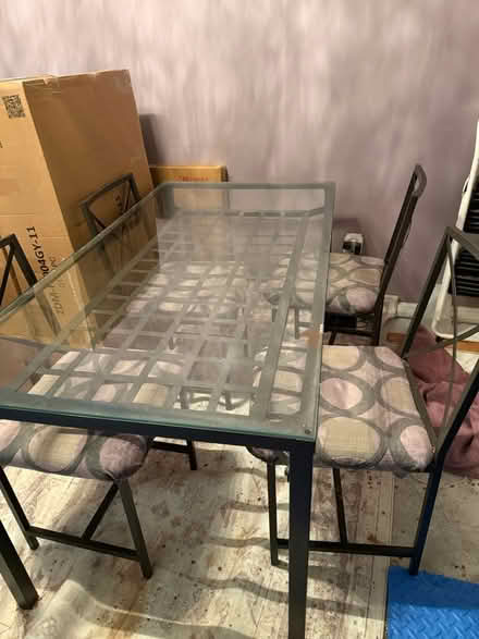 Photo of free Metal and glass dining set (Prospect Heights) #4