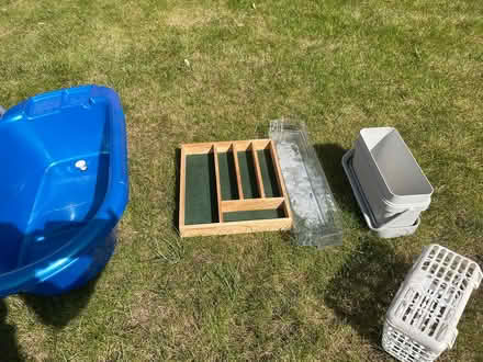 Photo of free Shower chair, pots, iron holder (Worcester Park KT4) #2
