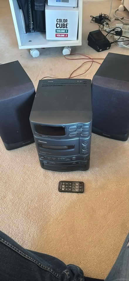 Photo of free CD Radio Tape Player & speakers (Brentwood CM14) #1