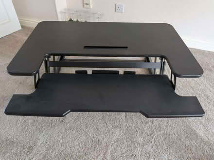 Photo of free Duronic sit-stand desk - 92x70cm, rises 15-42cm (Priorslee TF2) #1