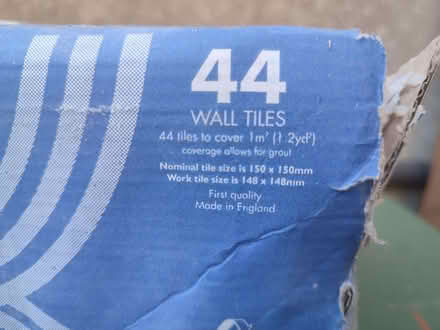 Photo of free Box of white tiles (Cottle's Oak BA11) #2