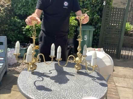 Photo of free Bronze light fittings (HD3 Huddersfield) #1