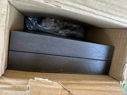 Photo of free Habitat CD storage tower, unused - dark beech, 1.4m height (Radlett WD7) #3