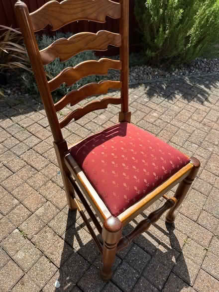 Photo of free Hardwood dining chairs (x6) (Cosham PO6) #3
