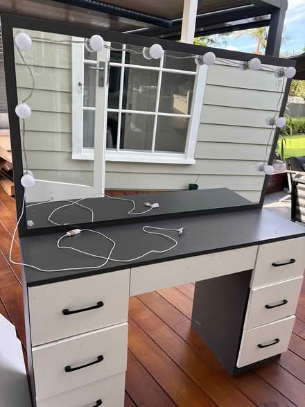 Photo of free Desk Makeup table with large mirror (Balmoral) #2
