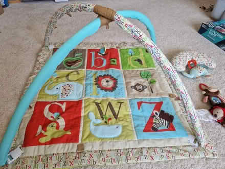 Photo of free Baby play mat, cushion for tummy time, and 3 toys (Penrith CA11) #2
