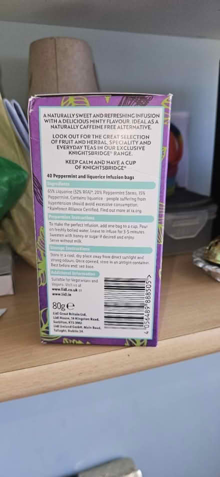 Photo of free LIDL Peppermint abs Liquorice Tea (Hanworth, TW13) #2