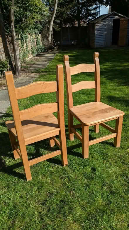 Photo of free 2 x solid wood chairs (Catford SE6) #2