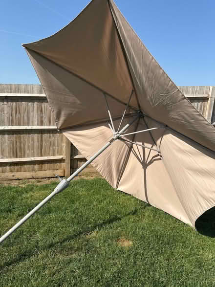 Photo of free Large Beige Garden Parasol (Borden ME9) #4