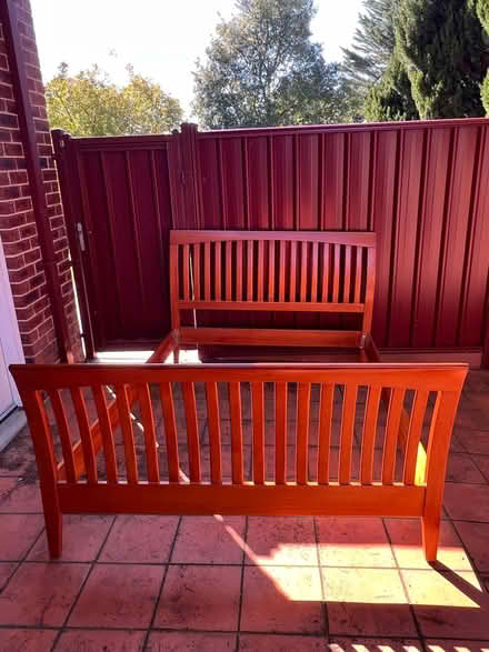 Photo of free Queen bed frame (Balwyn North) #1