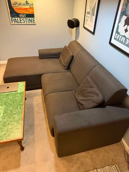 Photo of free Dark Brown Sectional Sofa (Takoma Park, MD) #2