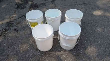 Photo of free 5 large buckets with lids (Sheridanhomelands, Mississauga) #1
