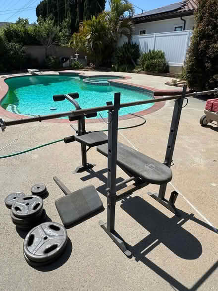 Photo of free Weight Bench with Weights (Fountain Vly, Heil & Bushard) #2