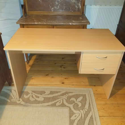 Photo of free 2 Drawer Desk, beech effect (Westbere CT2) #1