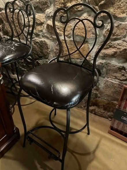 Photo of free Wrought iron bar stools (Bernardsville) #1