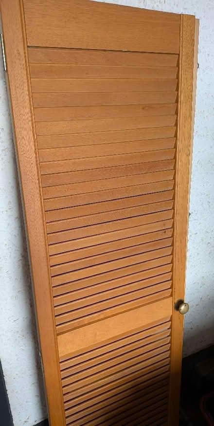 Photo of free 2 full length Louvre doors for wardrobe (Kirkbride CA7) #1