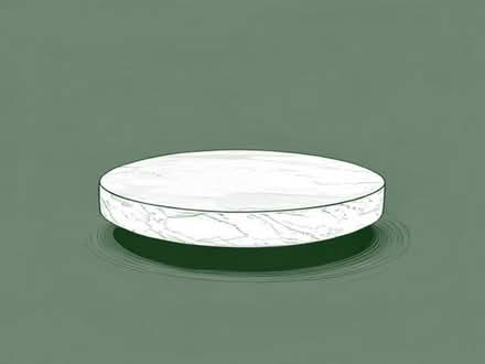 Photo of free Circular coffee table - marble, heavy (Skipton BD23) #1