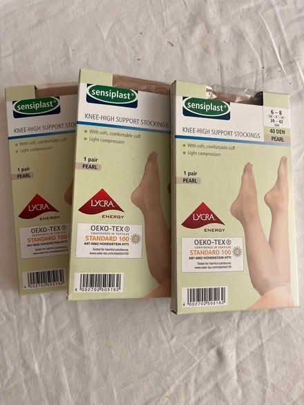 Photo of free 3 pairs new support knee highs (Shirley, Croydon) #1