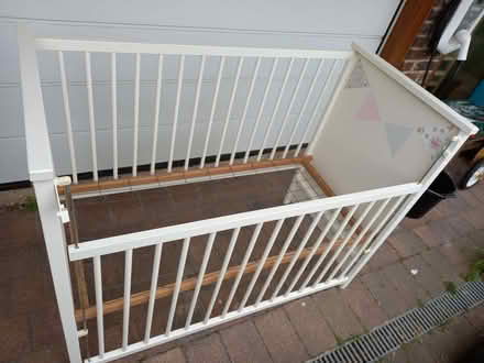 Photo of free Charming Drop Side Vintage White Cot (Berden CM23) #2