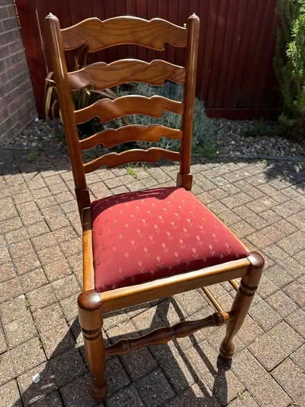 Photo of free Hardwood dining chairs (x6) (Cosham PO6) #1