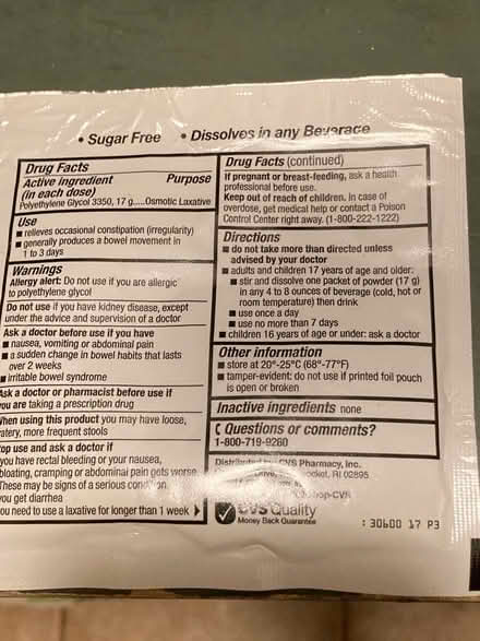 Photo of free Purelax =CVS version of Miralax (Petworth/ Park View) #2