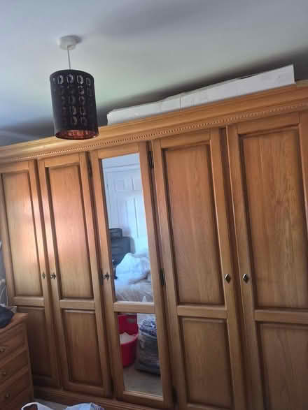 Photo of free Solid Oak 5 Door Wardrobe (Stanley DH9) #3