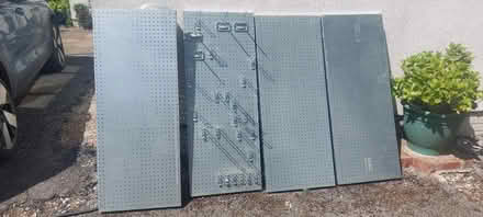 Photo of free 4No. galvanised metal peg boards (Bolehill, Wirksworth DE4) #1
