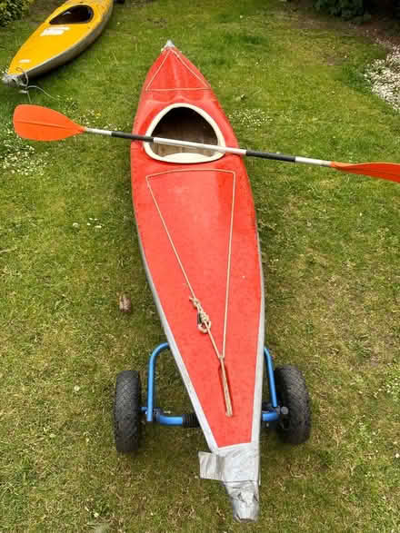 Photo of free 2 Kayaks with oars and trolleys (Fradley Park WS13) #3