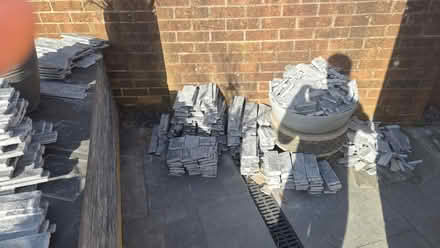Photo of free Charcoal grey split tiles (Nantgarw CF83) #1