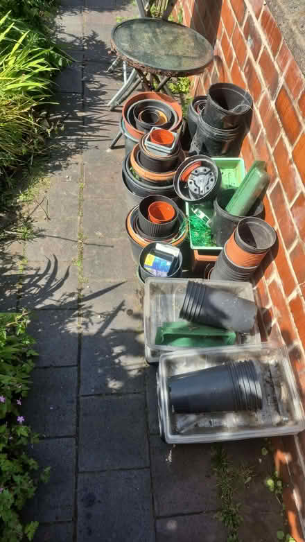 Photo of free Plantpots, seed trays, propagator lids, small side tables (Southport PR9) #1