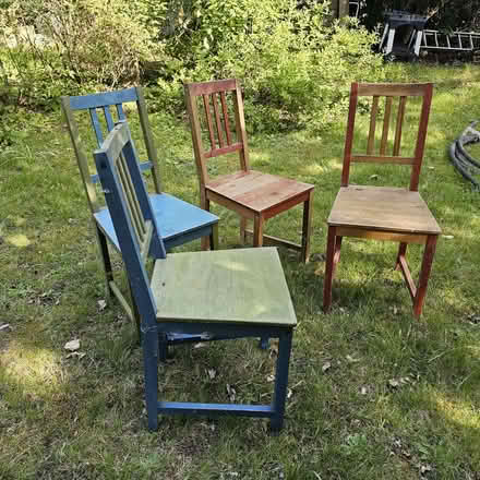 Photo of free Chairs x 4, IKEA wooden (Westbere CT2) #1