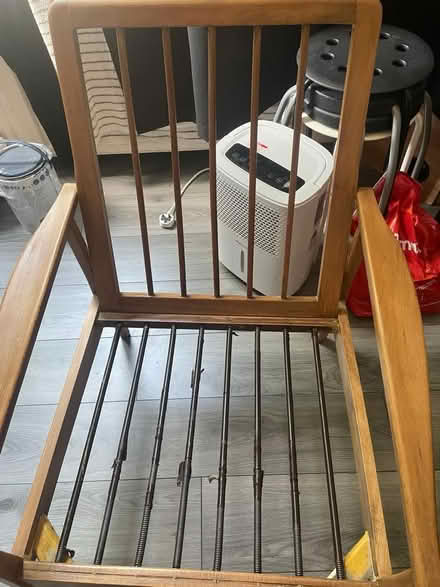Photo of free red wood armchair (Kilburn NW6 7 XP) #2
